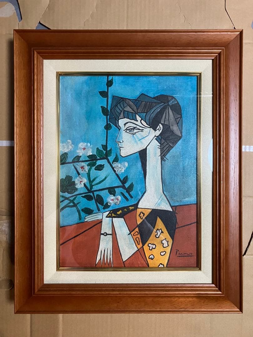 パブロ・ピカソ 肉筆 油彩画(市場では模写扱い) - メルカリ