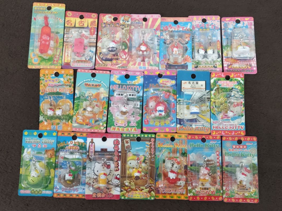 Hello Kitty ハローキティ 愛知限定ファスナーストラップ 20種セット 1088000711460279_01_6219w.jpeg