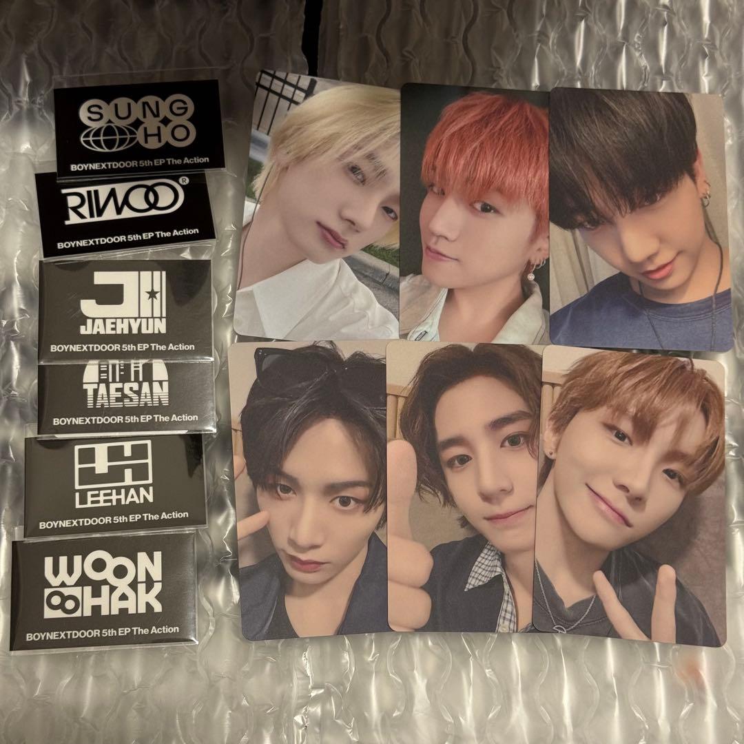 BOYNEXTDOOR THE ACTION トレカ ステッカー セット - メルカリ