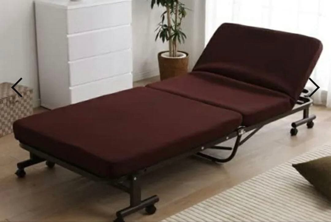 アイリスオーヤマ　 折りたたみベッド シングル 低反発 リクライニング ブラウン Amazon.co.jp: アイリスオーヤマ 折りたたみベッド 低反発 14段階