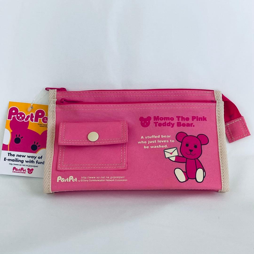 ポストペット モモ PostPet momo 多目的ペンポーチ クマ 平成レトロ