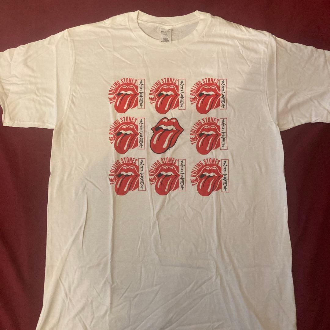 rolling stones 来日25周年 記念 Tシャツ レア ノベルティ rolling stones 来日25周年 記念 Tシャツ レア ノベルティ rolling