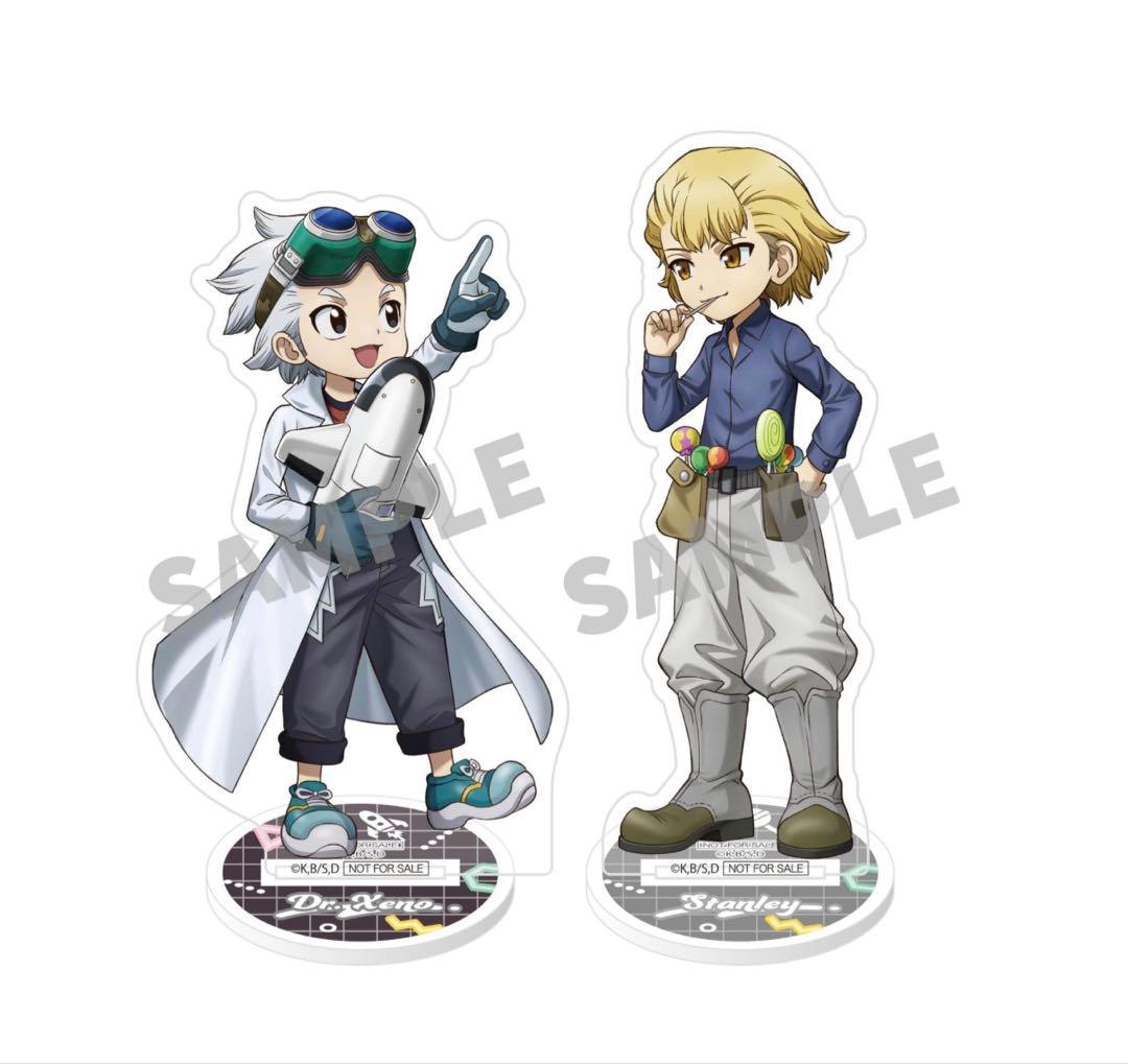 Dr.STONE幼少期ゼノ スタンリーアクスタ 缶バッジ ビジュカード購入