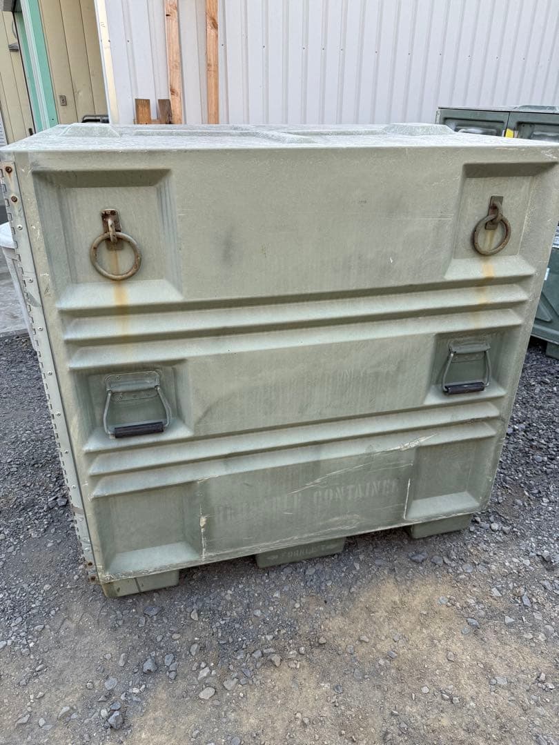 米軍 放出品 コンテナ 世田谷ベース 倉庫 道具箱 物置 FRP - メルカリ