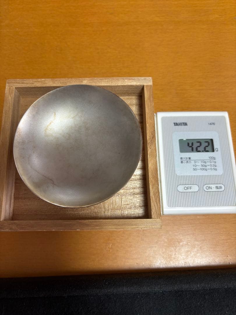 純銀の銀杯桐箱付き42.2g刻印「純銀服部製」 - メルカリ