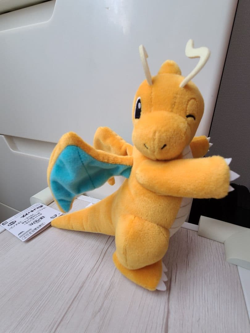 美品】ポケットモンスター ほぺぴたぬいぐるみ カイリュー - メルカリ