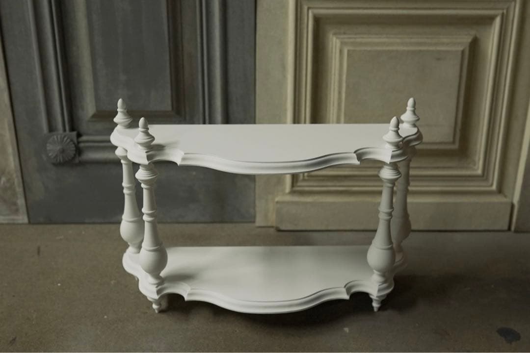 【受注製作】ナポレオンシェルフ(ホワイト) 受注製作】ナポレオンシェルフ (アイボリーホワイト) 棚・シェルフ