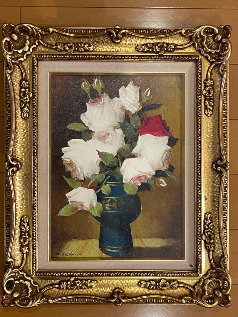 内田晃　作品　油絵 内田 晃 『パリの街角』 油彩画 - 北海道画廊