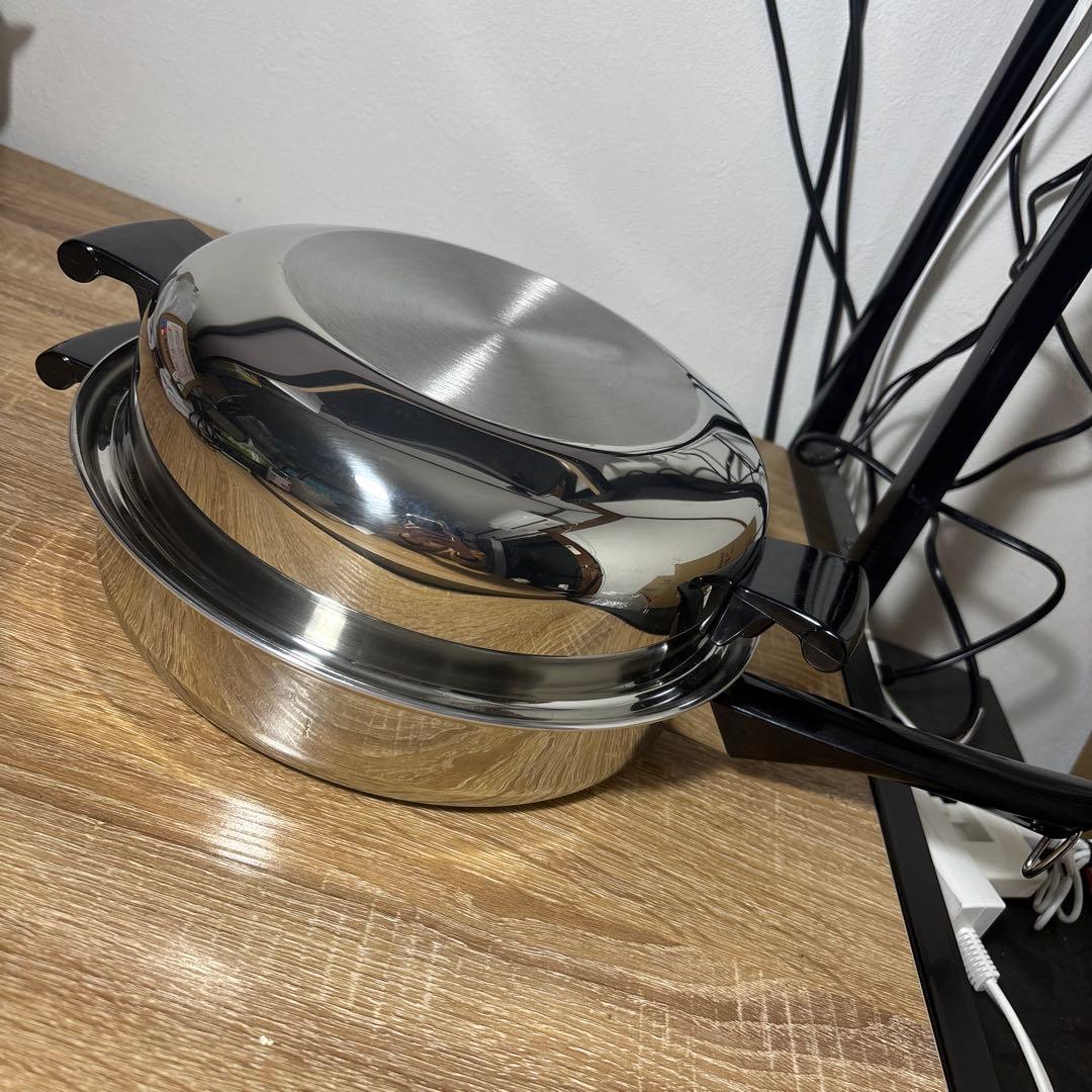 アムウェイ クイーン 大フライパン ドームカバーセット 未使用 美品