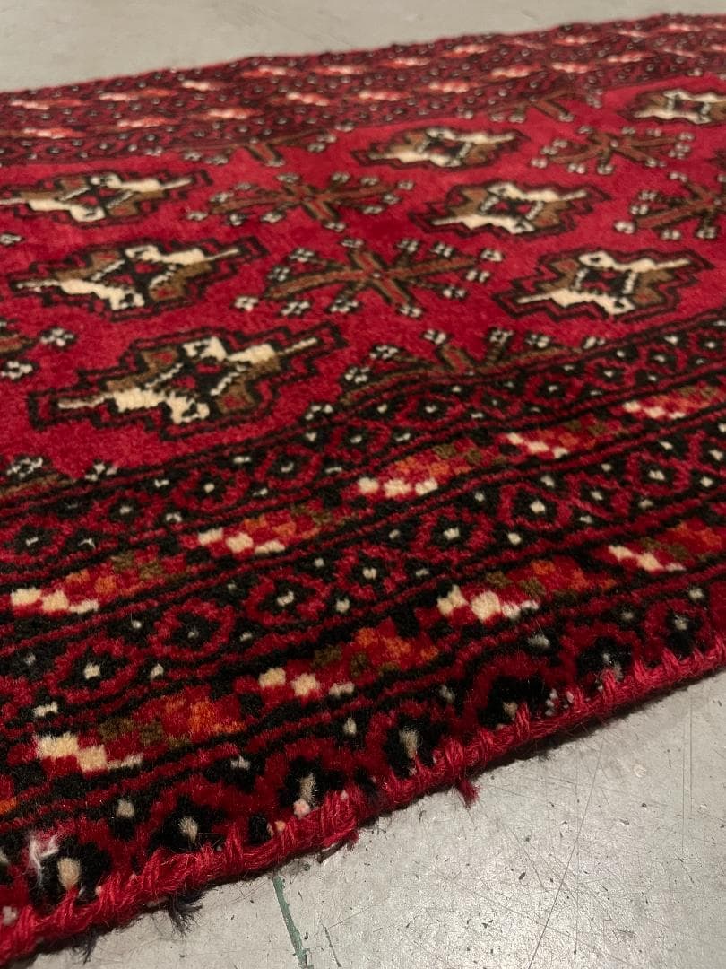 ⚫︎Vintage rug⚫︎114cm×47cm トルクメン絨毯 アフガン