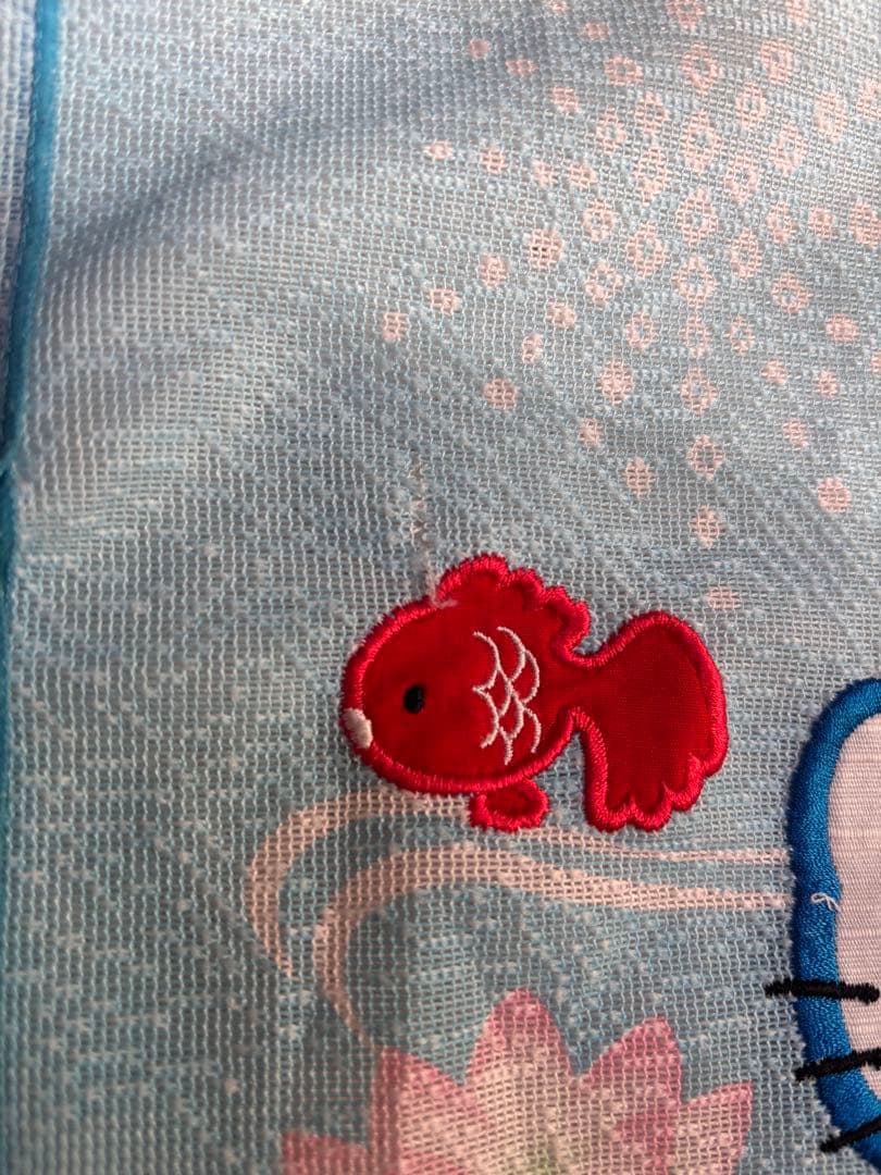 キティ 金魚刺繍のれん
