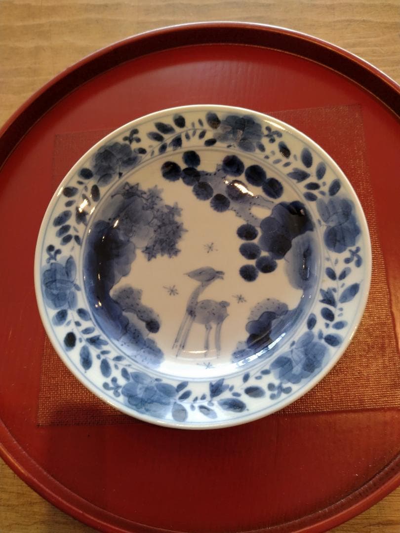 有田山口洋一工房鹿絵17cmプレート 有田山口洋一工房鹿絵17cmプレート - メルカリ
