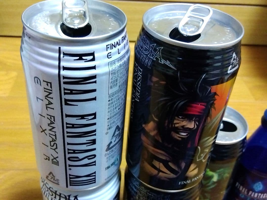 ファイナルファンタジー ポーション エリクサー 空き缶 空き瓶 6本