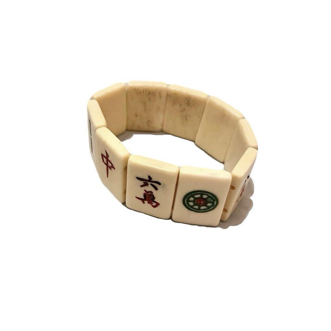 その他 80's/souvenir mah-jongg tiles bracelet Golden-Mahjong-Tiles-Bracelet-