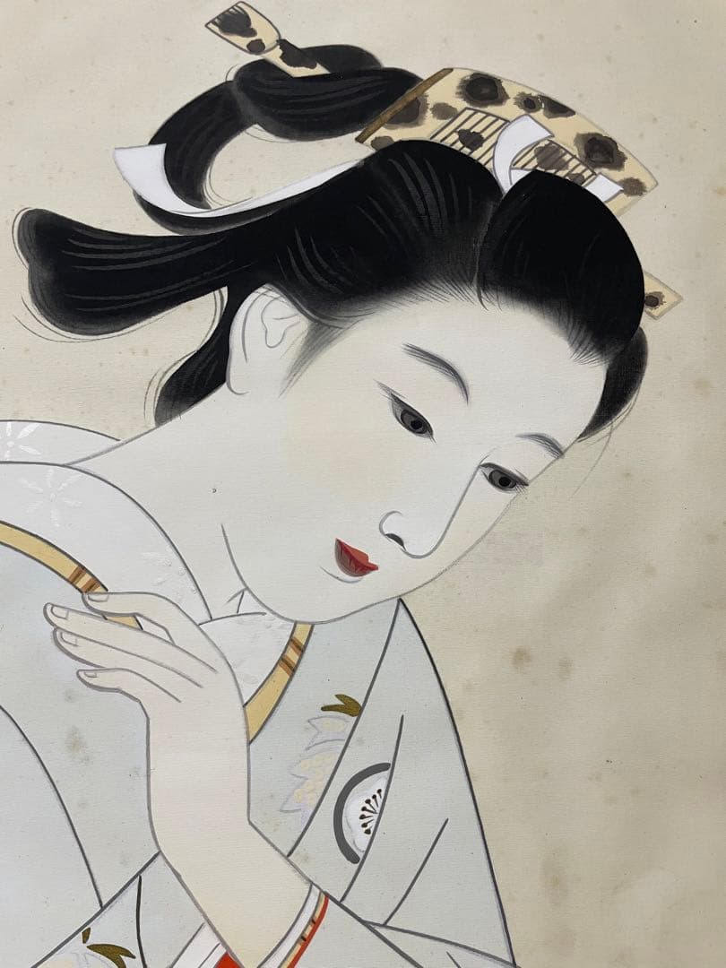 中村貞以 日本画 原画 約F8 絹本 貴重 真作保証 1点もの - メルカリ