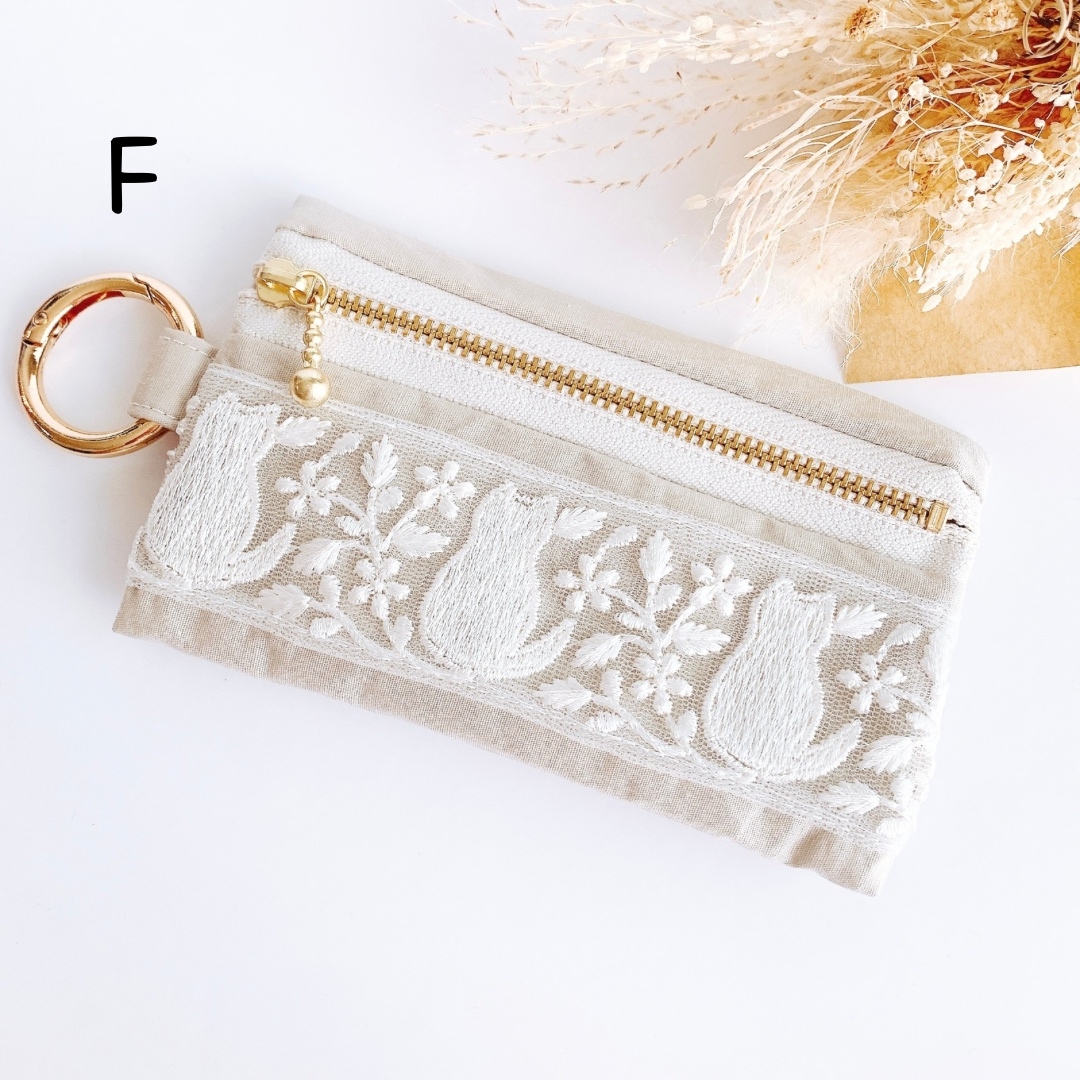 インド刺繍リボンのキーケース - れんげ畑* | minne byGMOペパボ 国内