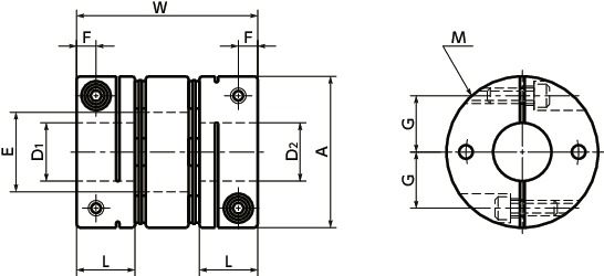 XBW-44C2｜フレキシブルカップリング-ディスクタイプ-クランピング