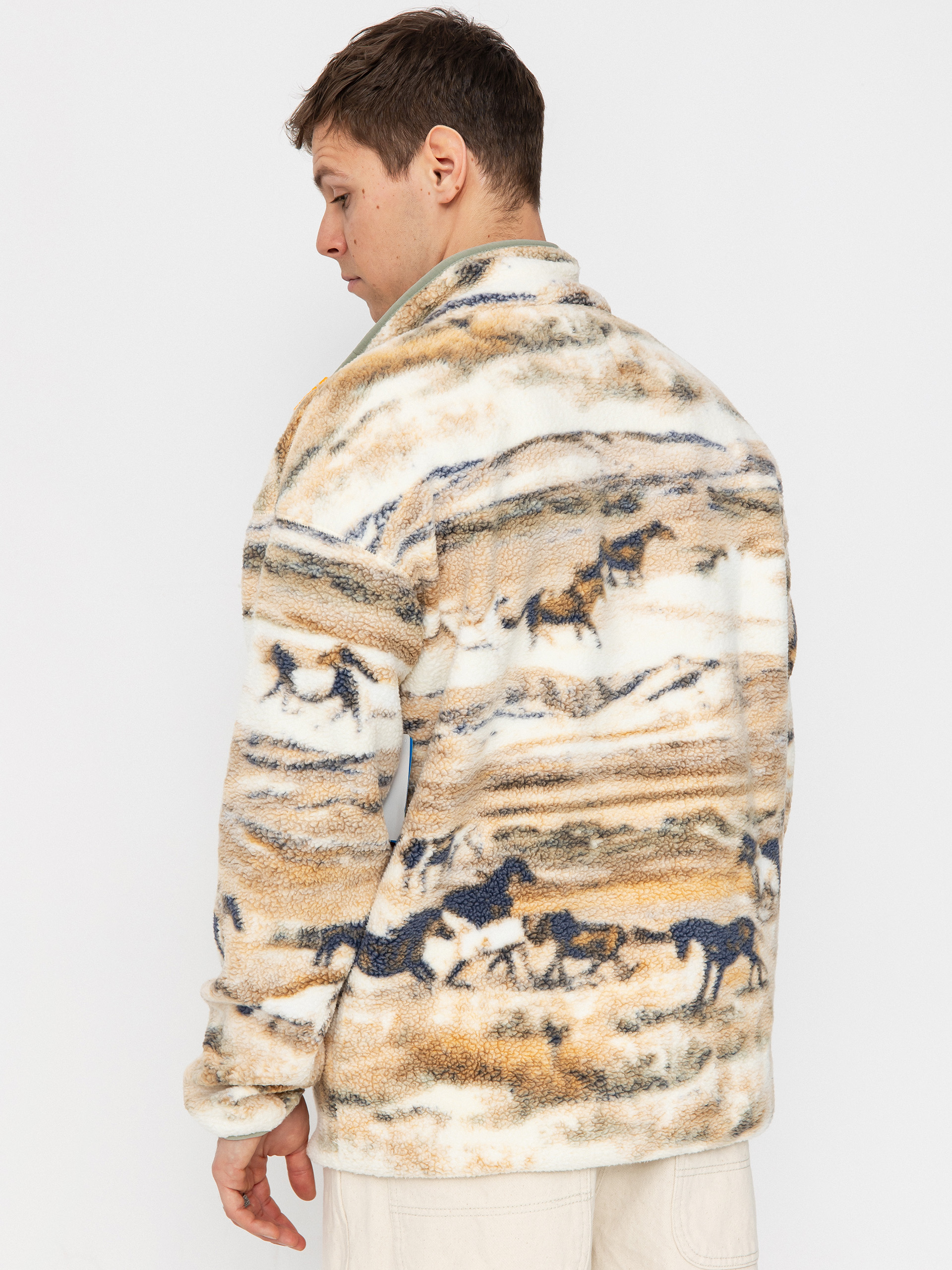 Columbia Helvetia II Printed Half Snap Fleece - brown (lemon wash