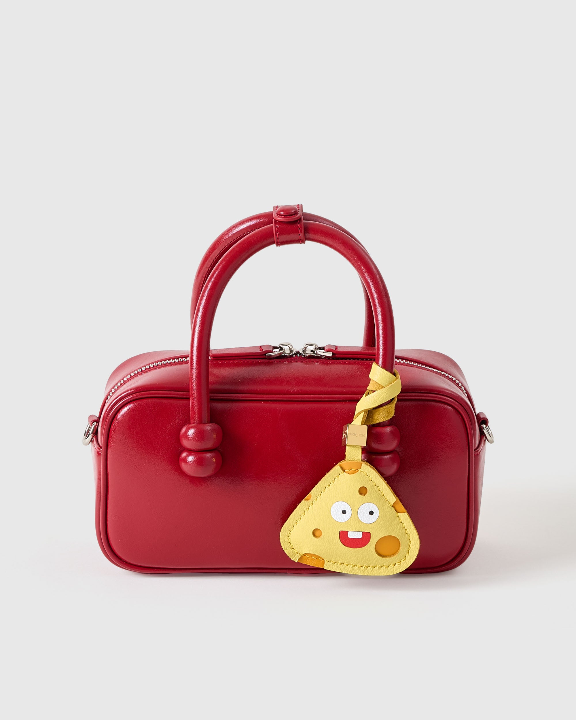 Sticky Zoo® チージーポップ バッグチャーム – ハンドメイドレザー